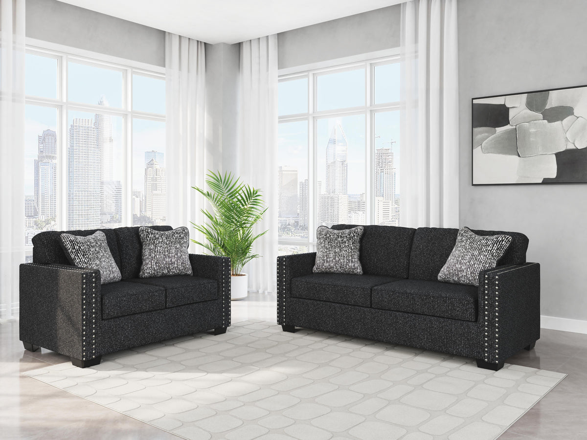 Jasmine Peaks Coal living room collection room scene