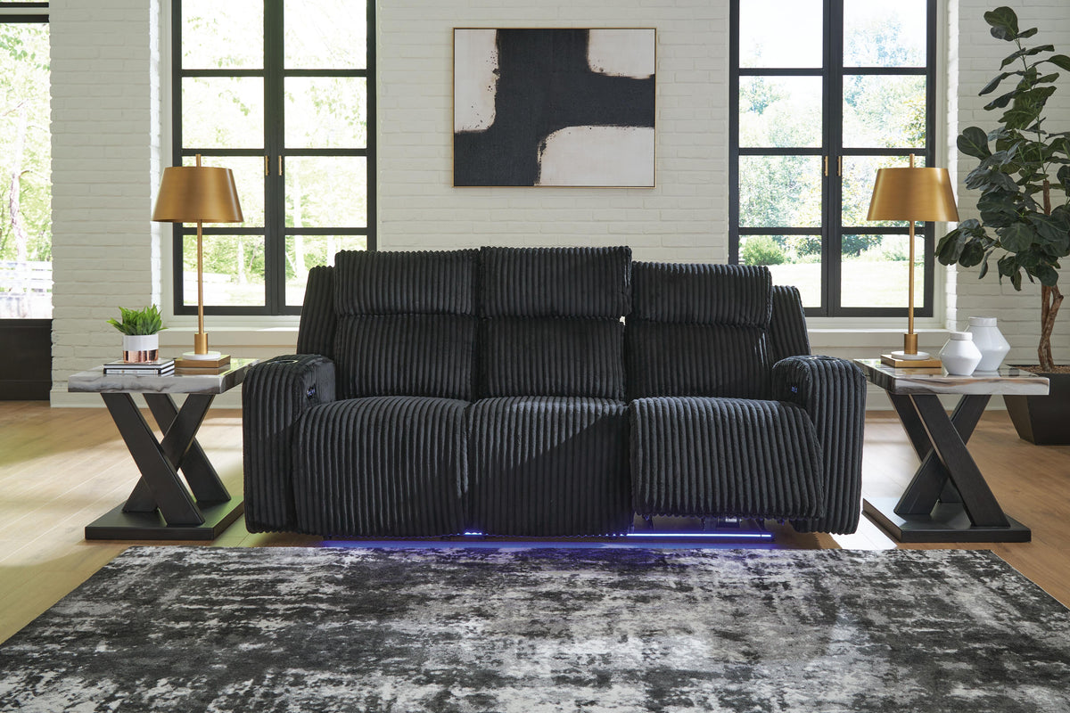 Forest Lake Black living room collection room scene