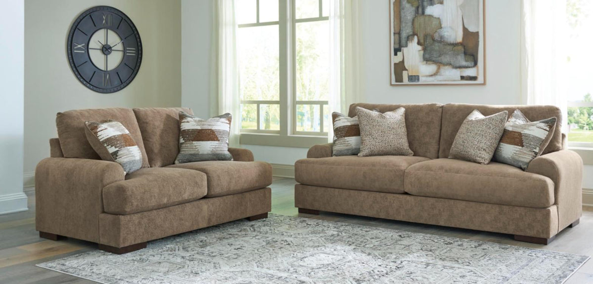 Jayne Park Pecan Living Room Collection