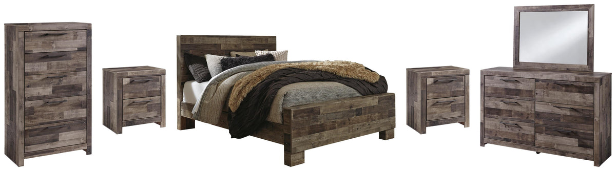 Derekson Multi Gray Bedroom Collection