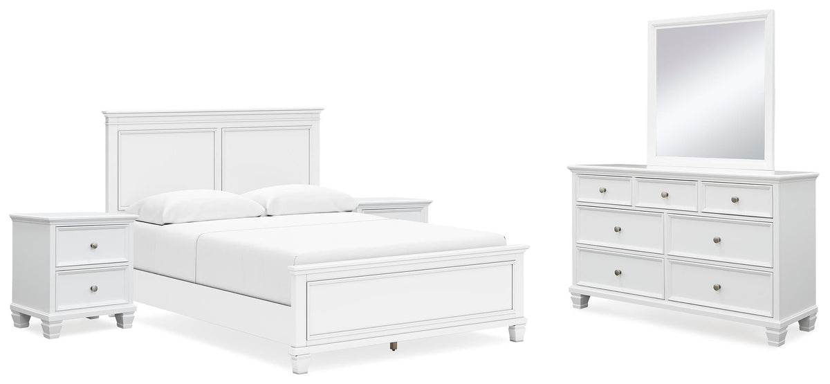 Fortman White Bedroom Collection