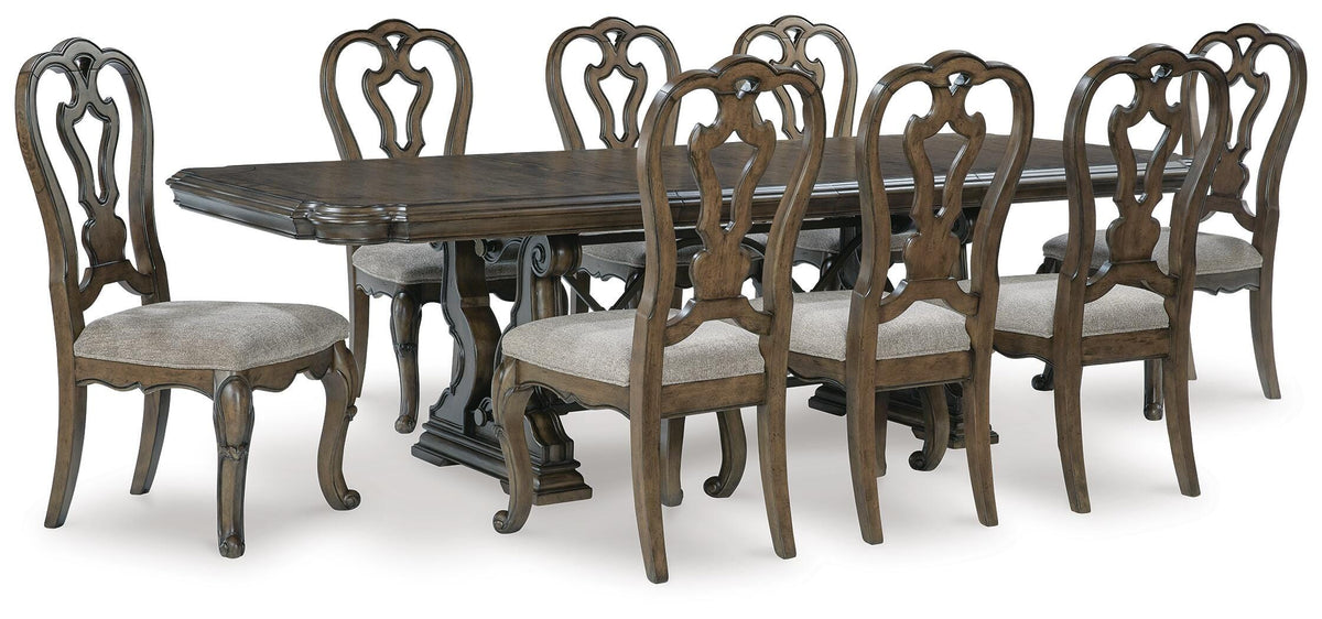 Maylee Dark Brown Dining Collection
