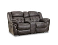 Frontier Power Reclining Console Loveseat in Charcoal