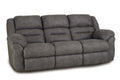 Gambler Reclining Sofa in Dark Shadow