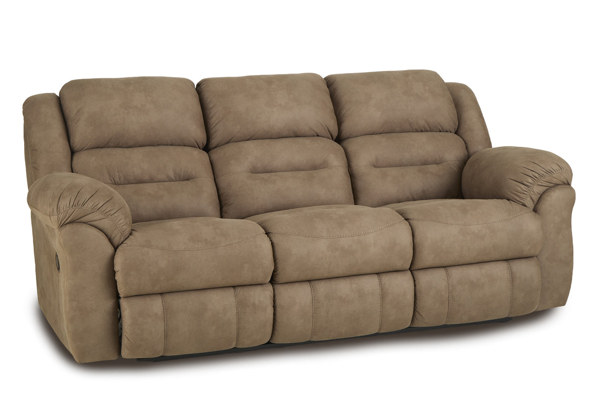 Gambler Reclining Sofa in Truffle