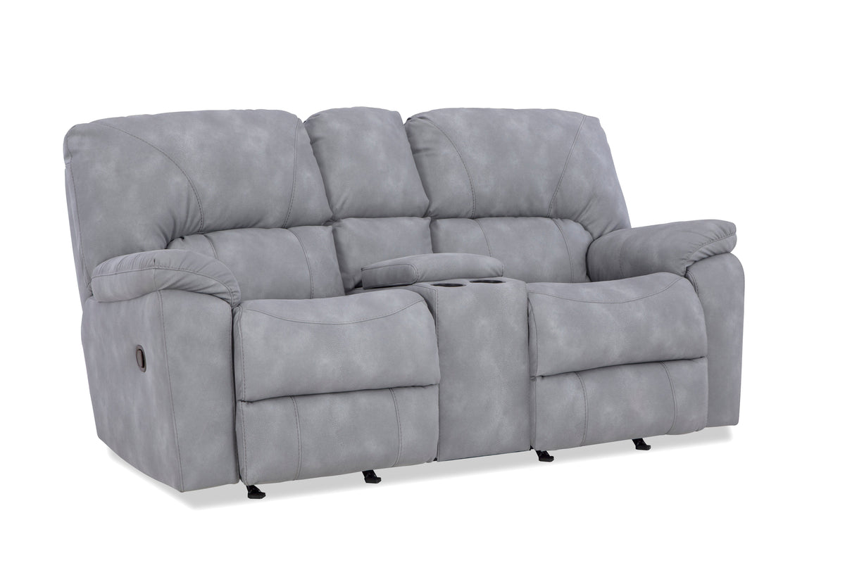Rhino Rocking Reclining Console Loveseat