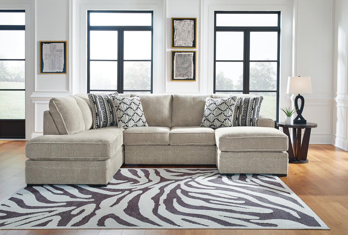 Calnita Sisal 2-Piece Sectional - Right-Arm-Facing Sofa Chaise