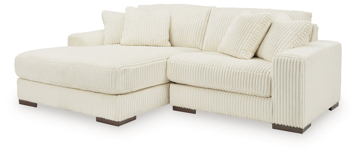 Lindyn Ivory 2-Piece Sectional with Chaise