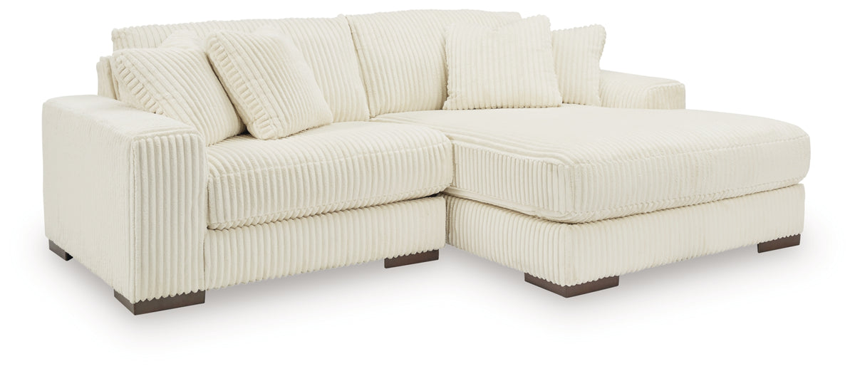 Lindyn Ivory 2-Piece Sectional with Chaise