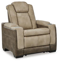 Next-Gen Durapella Sand Pwr Recliner/Adj Headrest - 2200313