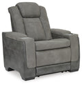 Next-Gen Durapella Slate Pwr Recliner/Adj Headrest