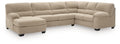 Simplejoy Sand 3-Piece Sectional With Chaise - Right-Arm Facing