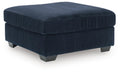 Simplejoy Navy Oversized Accent Ottoman