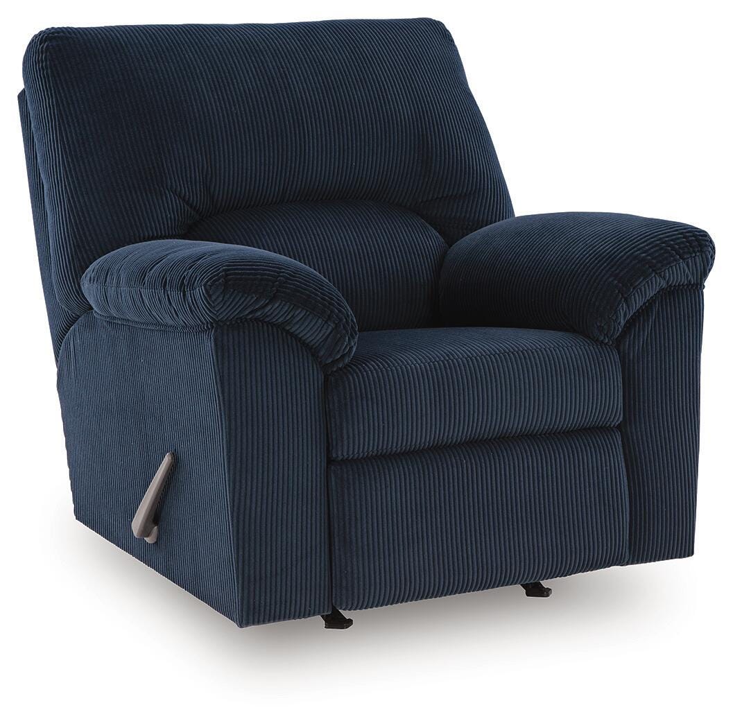 Simplejoy Navy Rocker Recliner