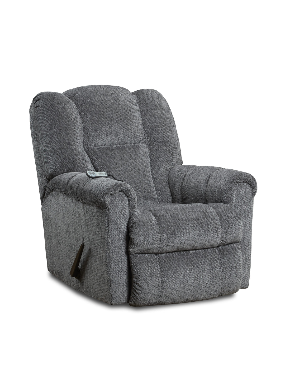 Revive Rocker Recliner with Massage & Heat in Steel