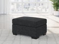 Jasmine Peaks Coal Ottoman