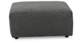 Edenfield Charcoal Oversized Accent Ottoman
