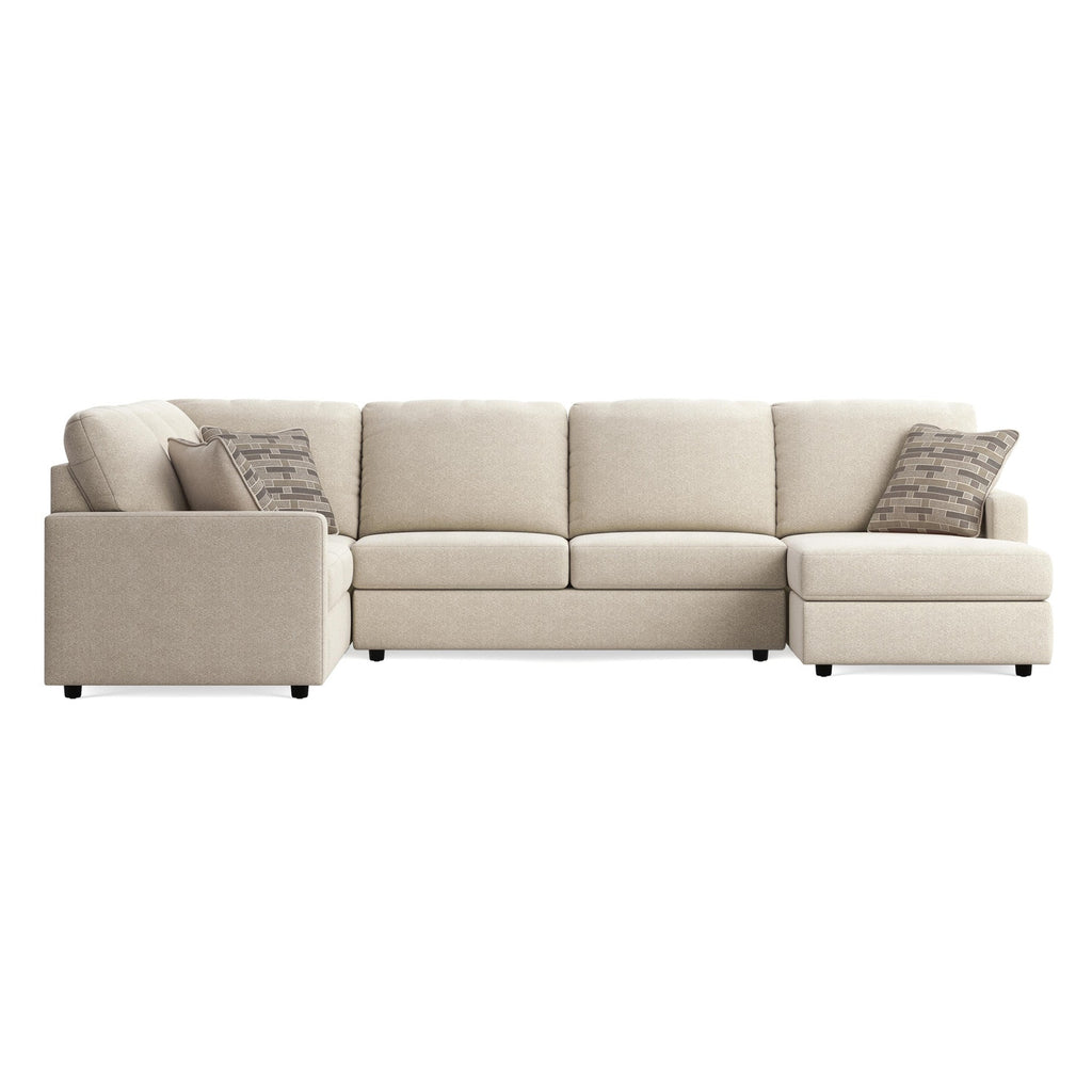 Edenfield Linen 3-Piece Sectional - Right-Arm-Facing Corner Chaise