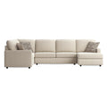 Edenfield Linen 3-Piece Sectional - Right-Arm-Facing Corner Chaise