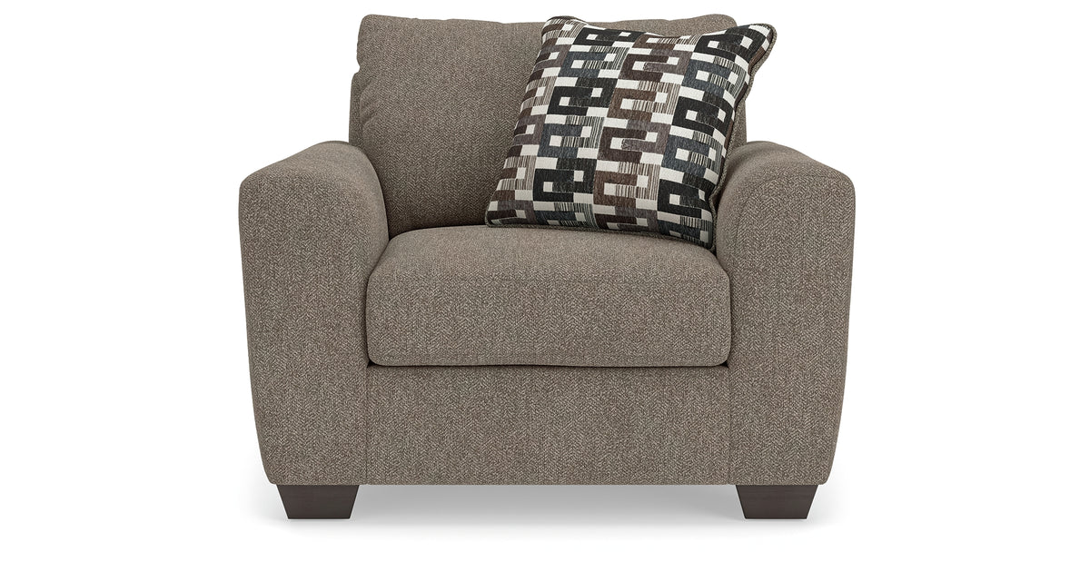 Triston-Peaks Suede Chair and a Half