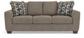 Triston-Peaks Suede Sofa