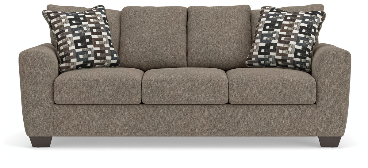 Triston-Peaks Suede Queen Sofa Sleeper