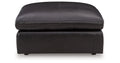 Emilia Black Oversized Accent Ottoman