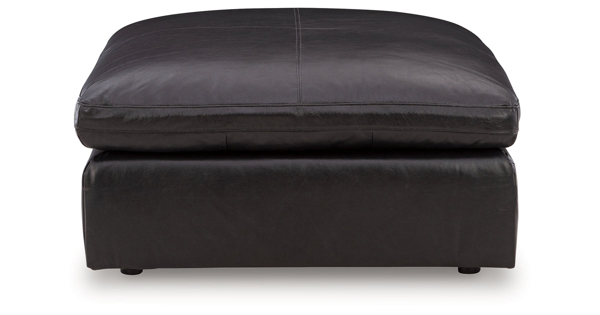 Emilia Black Oversized Accent Ottoman