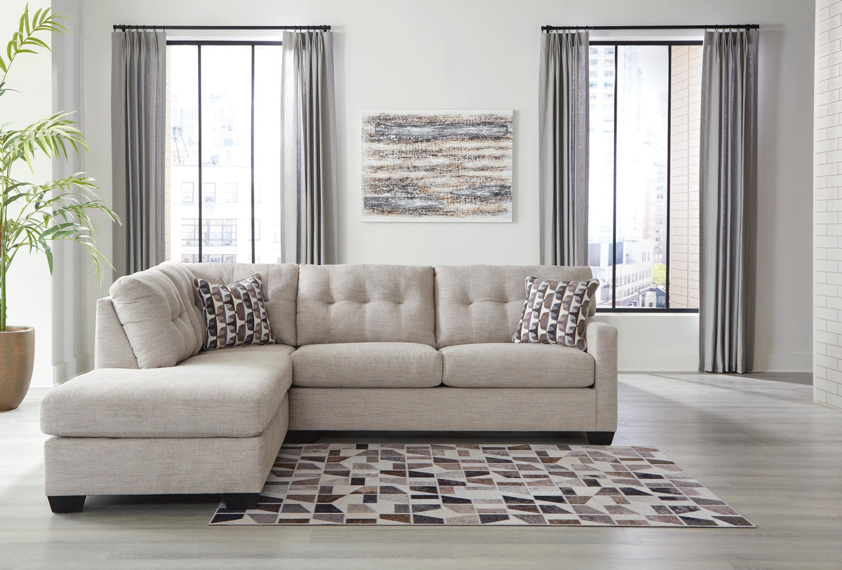 Mahoney Pebble 2-Piece Sectional - Left-Arm-Facing Corner Chaise
