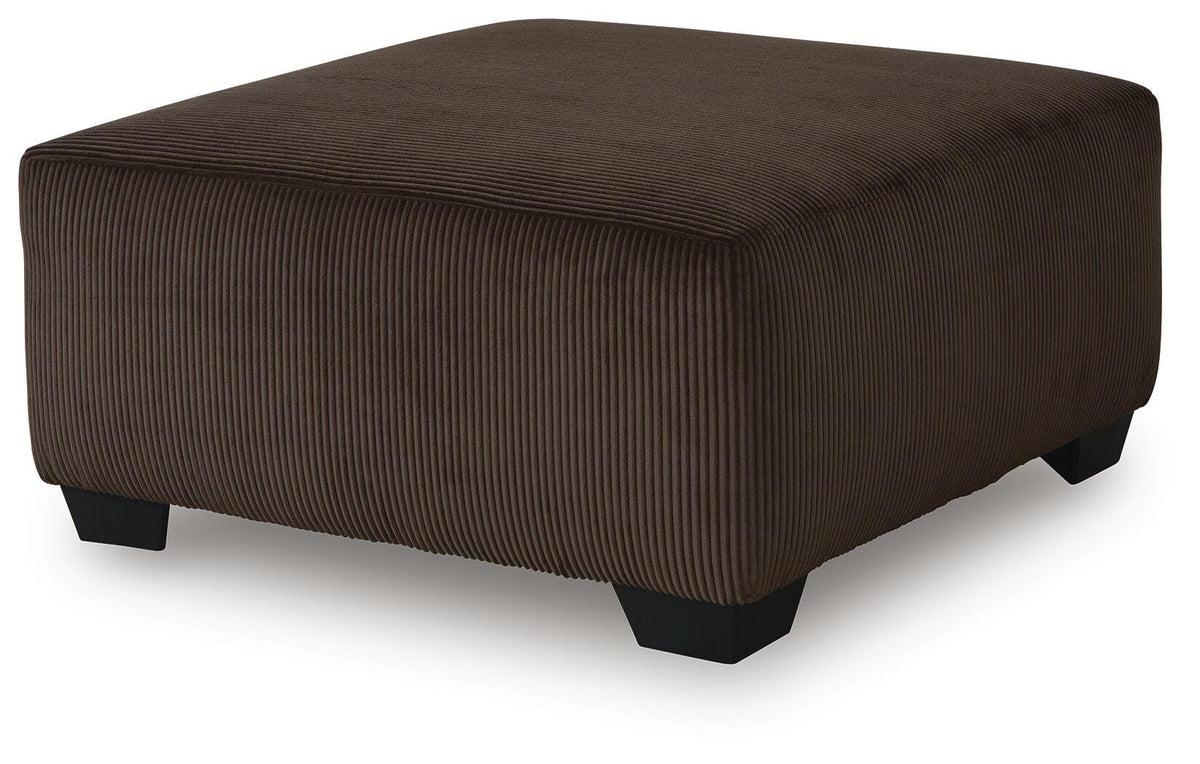 Kimlee Chocolate Oversized Accent Ottoman