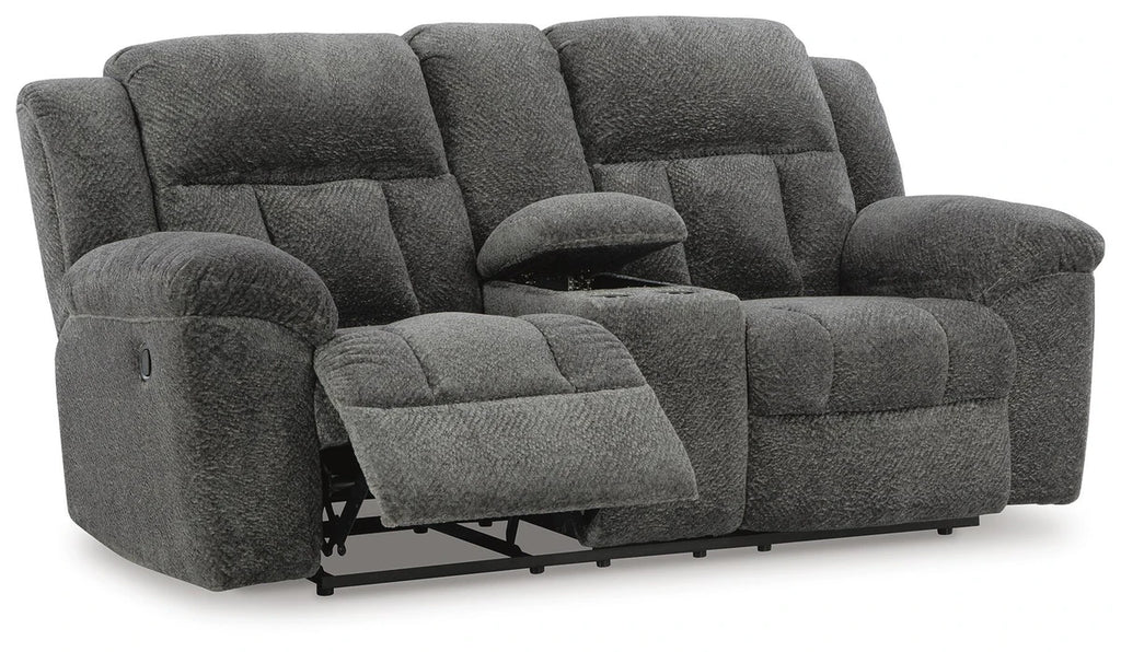 Frohn Graphite Reclining Loveseat