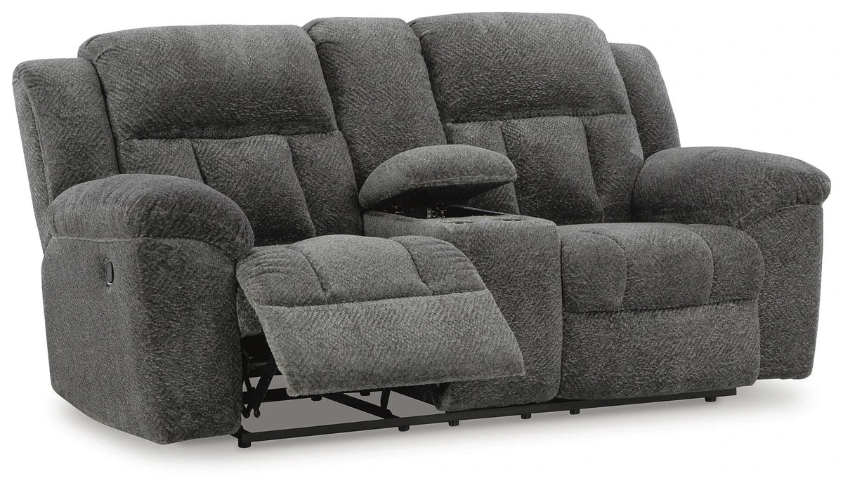 Frohn Graphite Reclining Loveseat