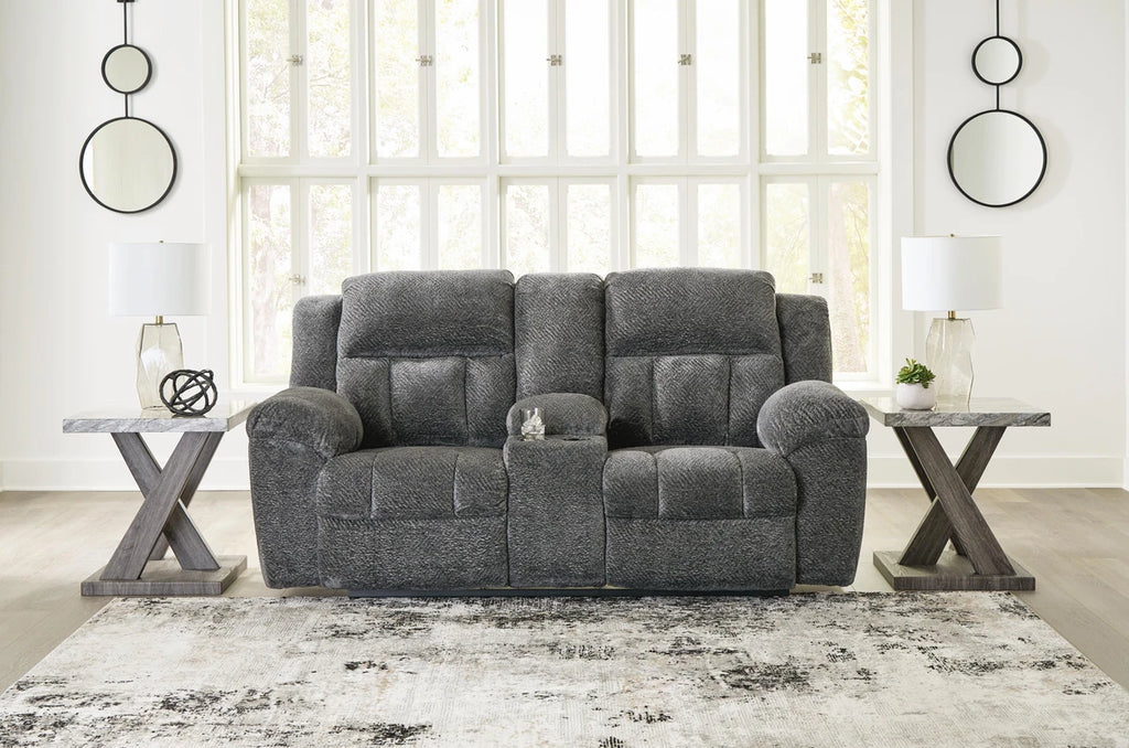 Frohn Graphite Reclining Loveseat