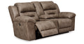 Stoneland Fossil Double Power Reclining Loveseat with Console