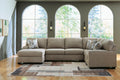 Newellen Hemp 3-Piece Sectional - Left-Arm-Facing Corner Chaise