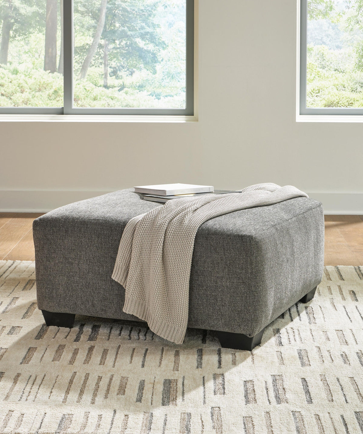 Clarington Greystone Oversized Accent Ottoman