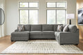 Clarington Greystone 3-Piece Sectional - Left-Arm-Facing Corner Chaise