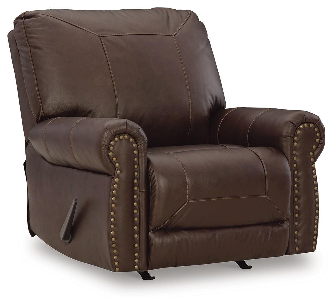 Colleton Dark Brown Leather Rocker Recliner