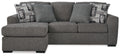 Gardiner Pewter Sofa Chaise