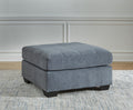 Marleton (Denim) Oversized Accent Ottoman