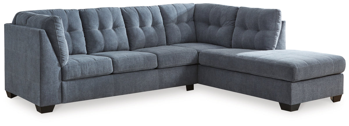 Marleton Denim 2-Piece Sectional with Chaise