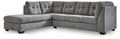 Marleton Gray 2-Piece Sectional with Chaise