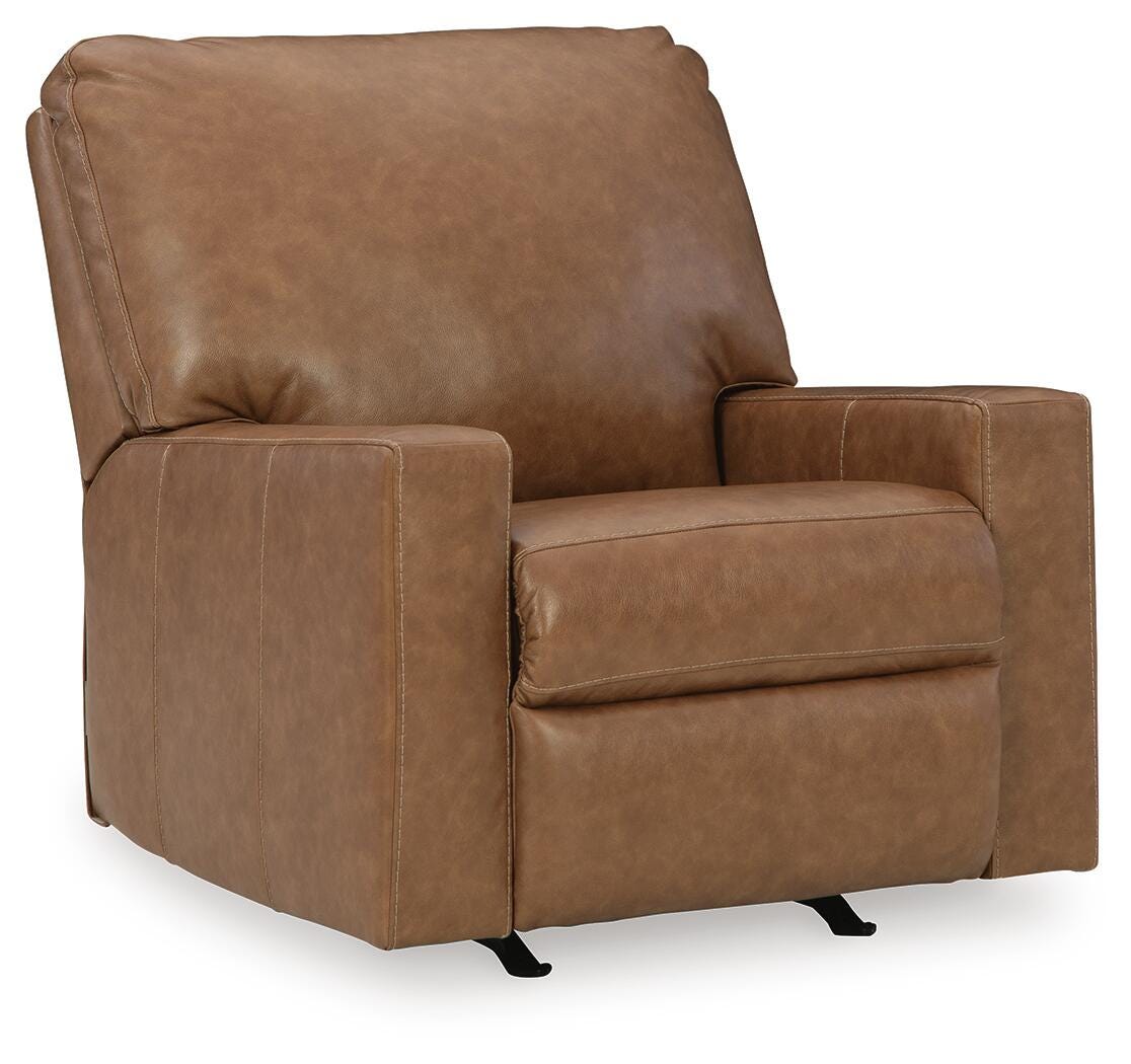 Bolsena Caramel Leather Recliner