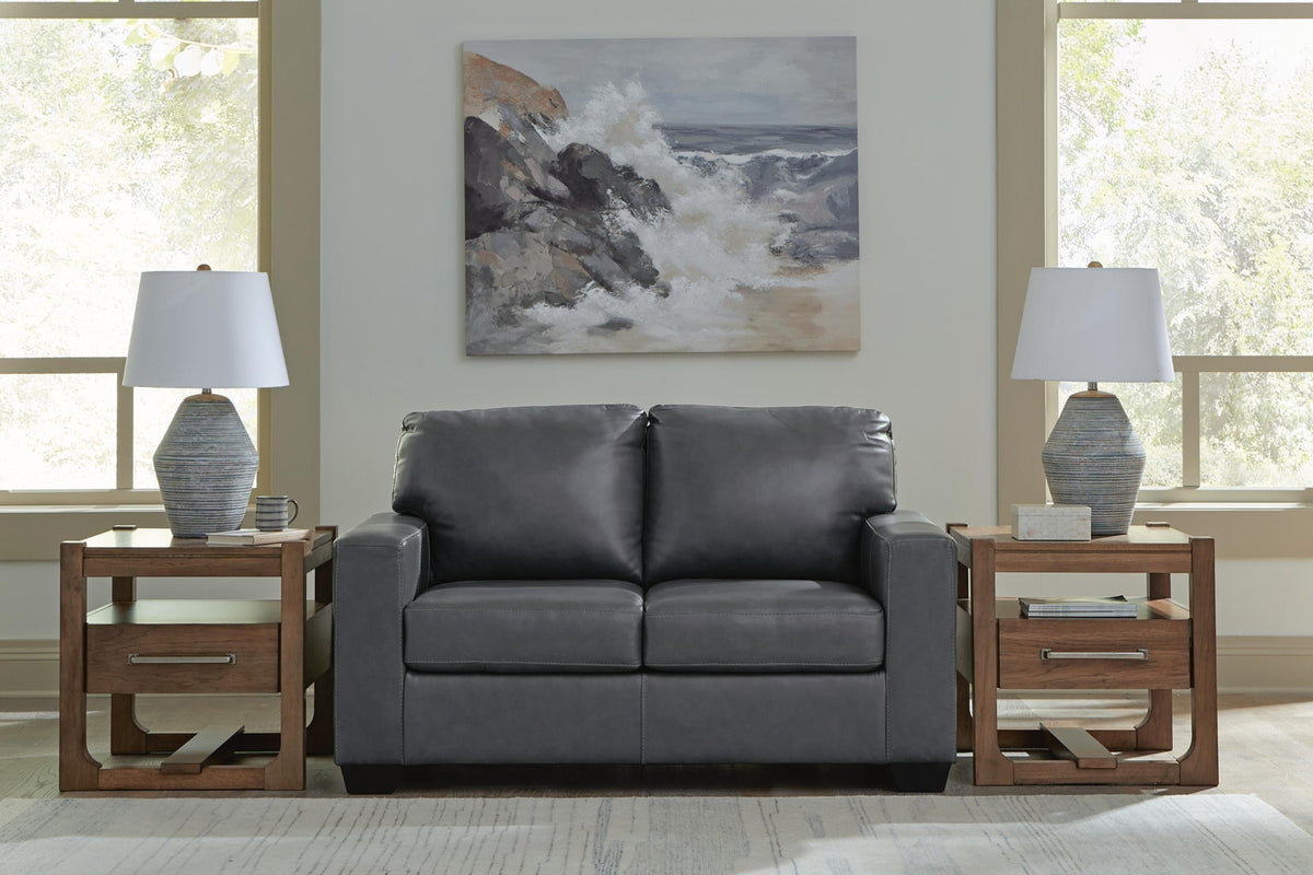 Bolsena Admiral Leather Loveseat