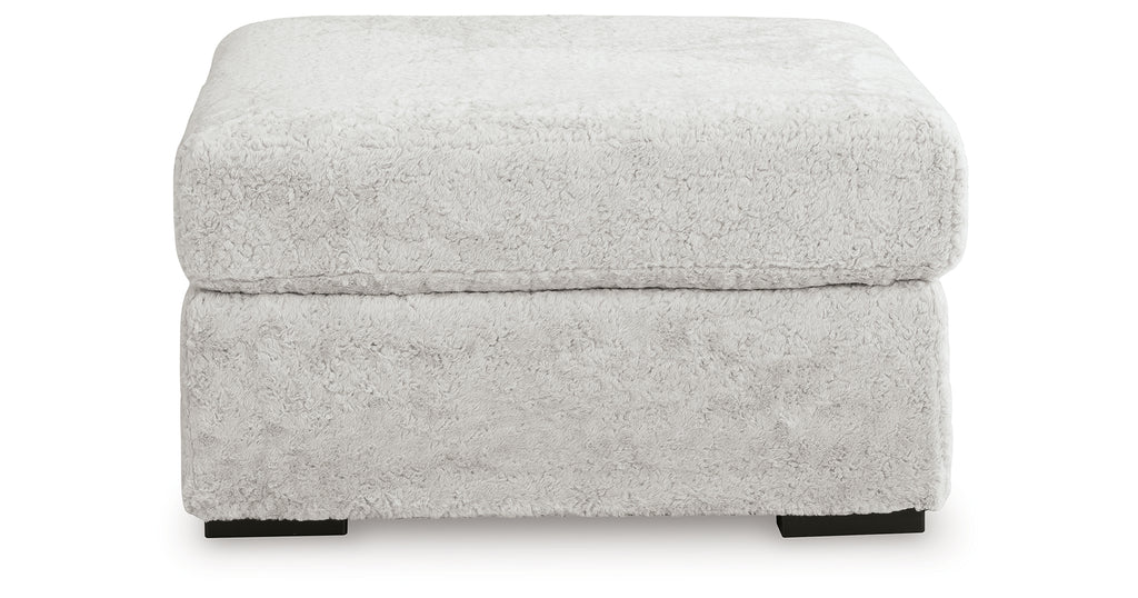 Cuddle Plush Arctic Oversized Accent Ottoman