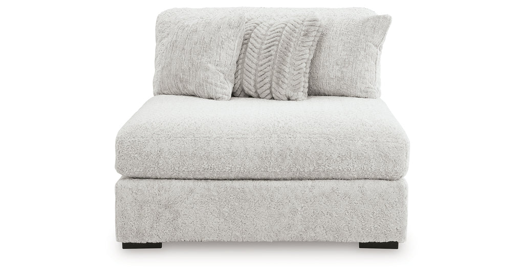 Cuddle Plush Arctic Oversized Armless Chaise