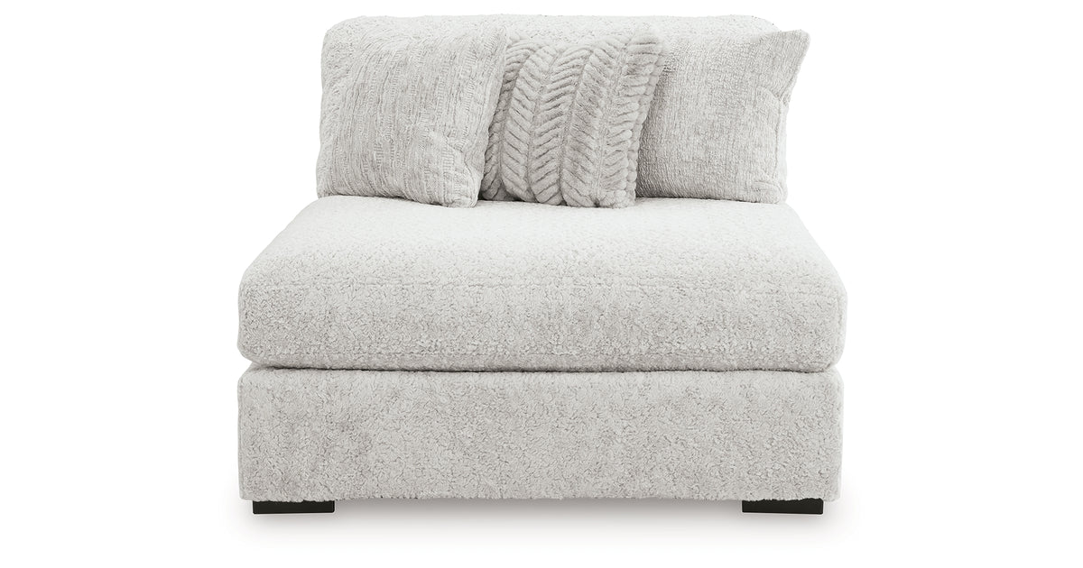 Cuddle Plush Arctic Oversized Armless Chaise