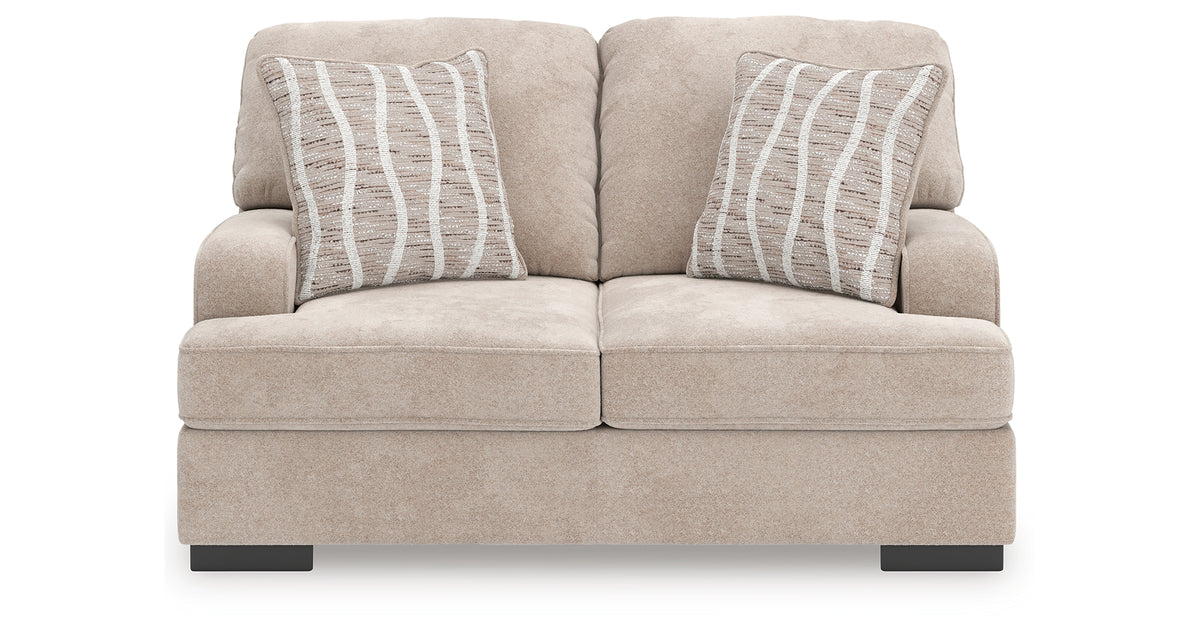 High Profile Taupe Loveseat