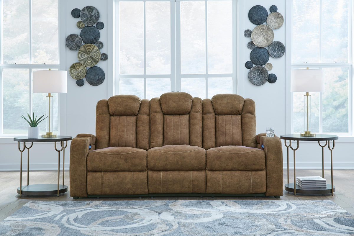 Wolfridge Brindle Pwr Rec Sofa W/Pwr Adj Headrest