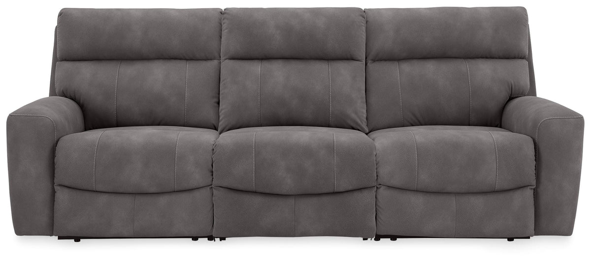 Next-Gen DuraPella Slate Modular Power Reclining Sectional